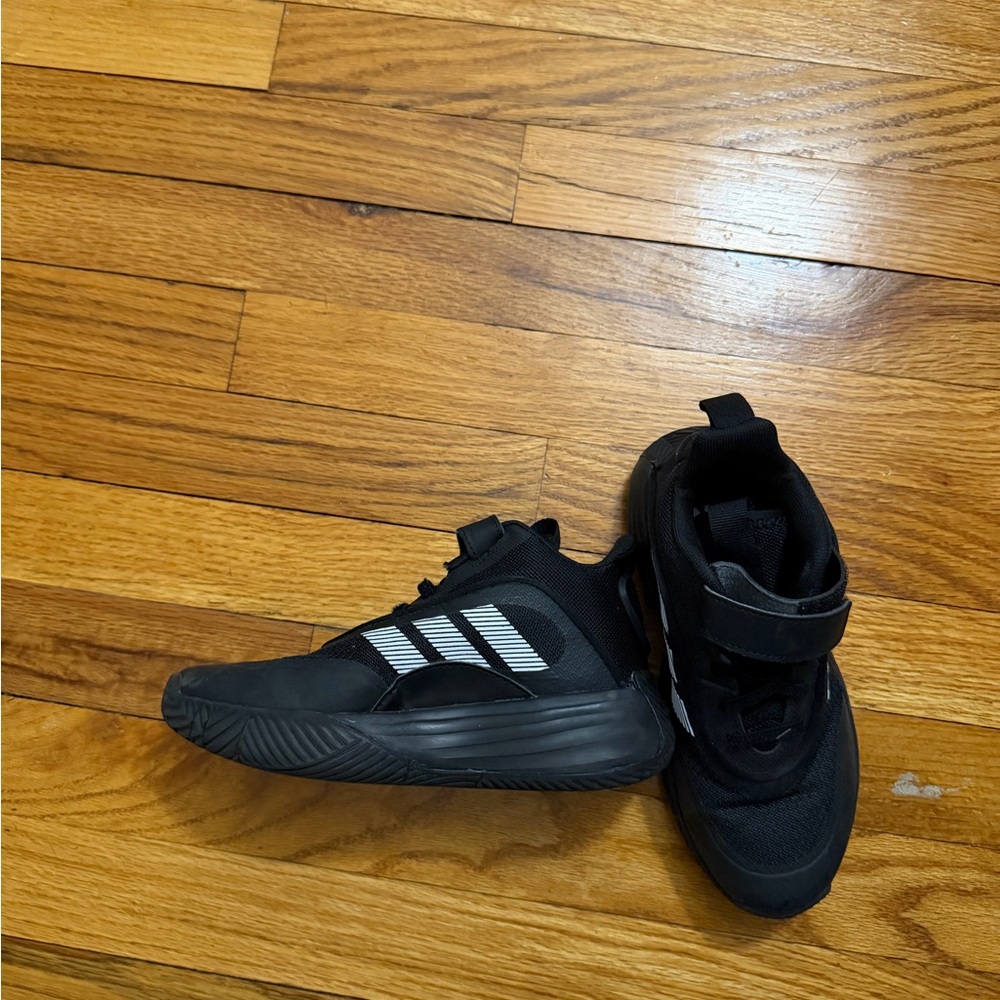 Adidas Black Sneakers with White Stripes
